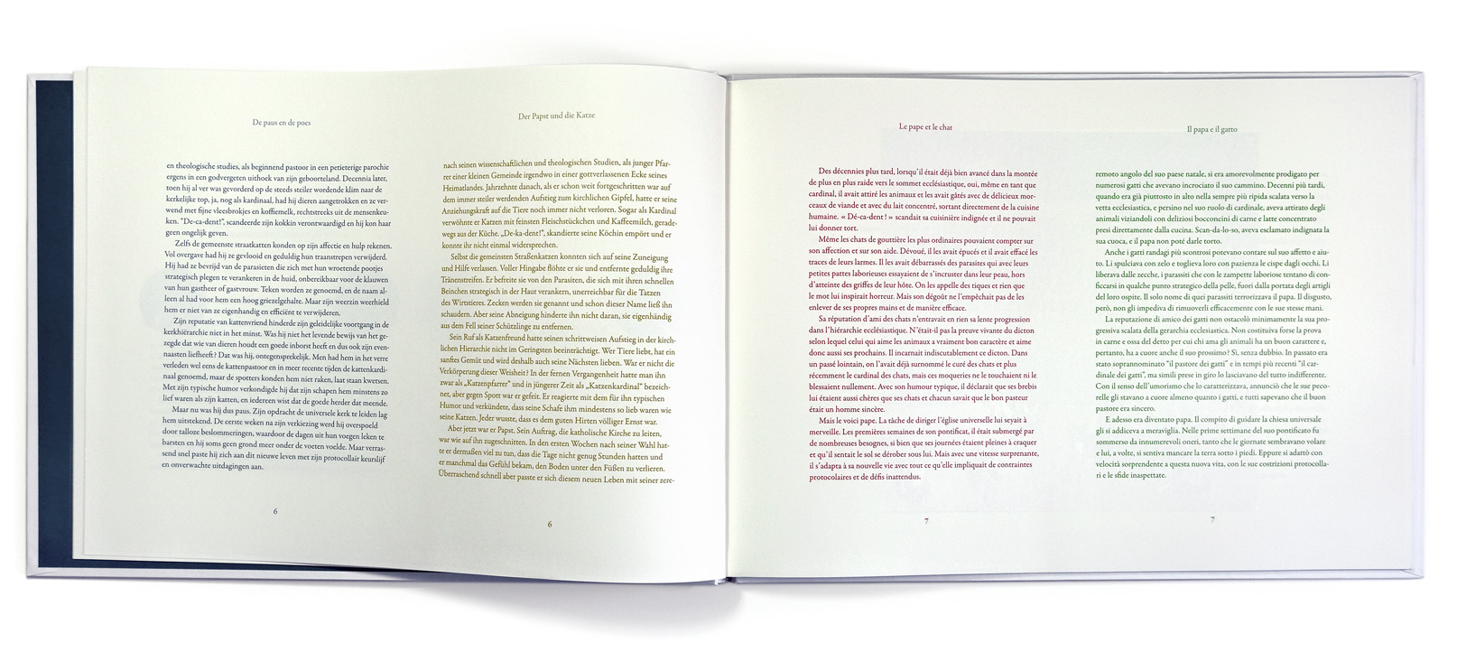 Book design The Pope and the Cat