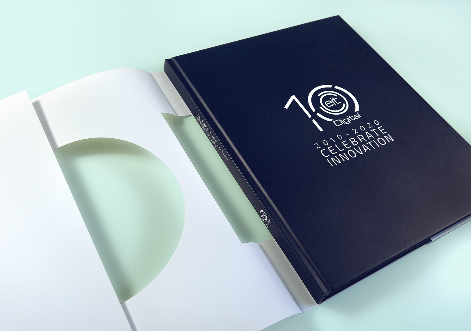 Book design for EIT Digital’s 10th Anniversary Publication Celebrate Innovation