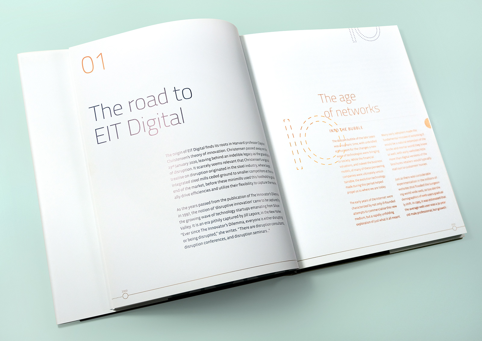 Book design for EIT Digital’s 10th Anniversary Publication Celebrate Innovation