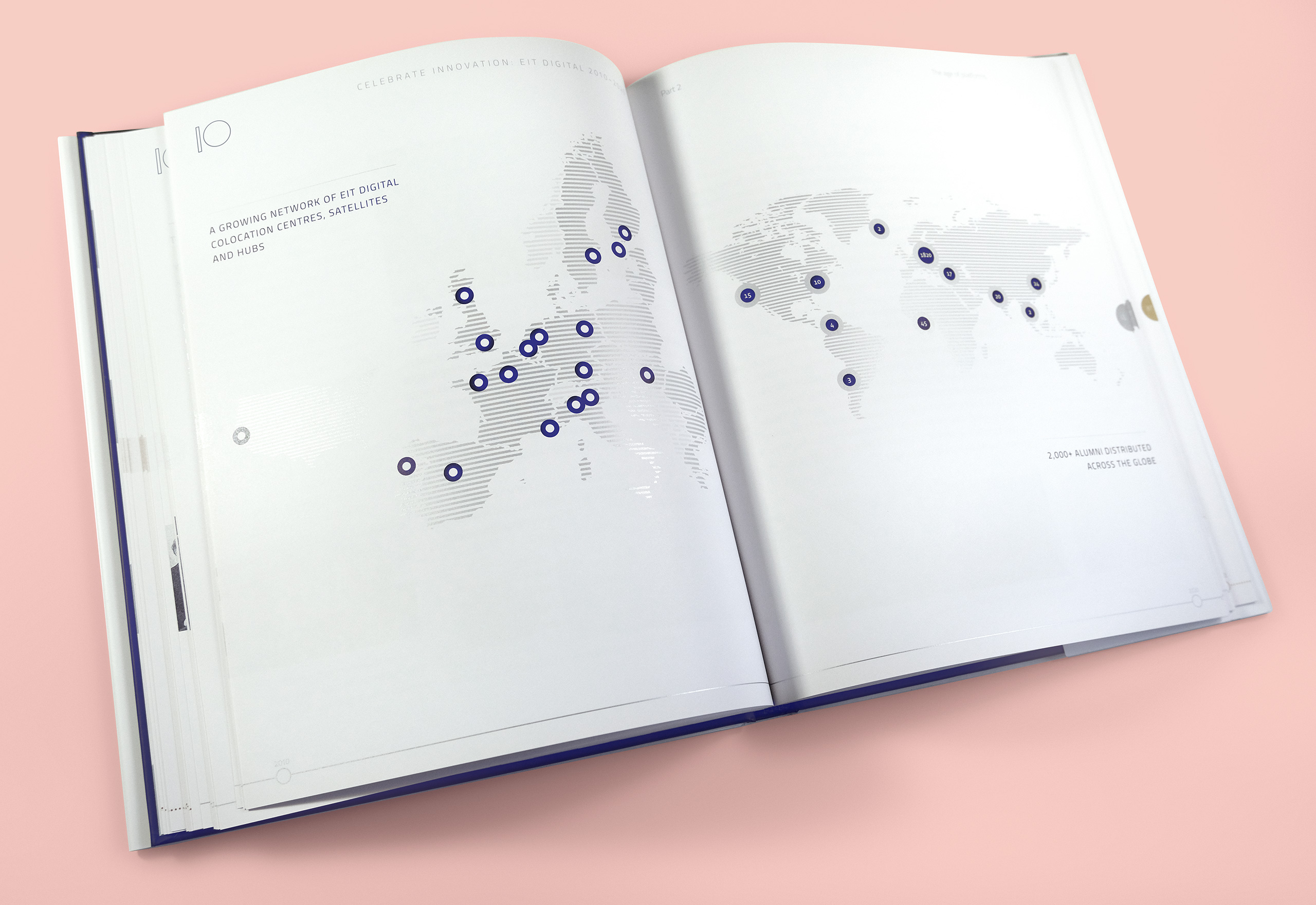 Book design for EIT Digital’s 10th Anniversary Publication Celebrate Innovation
