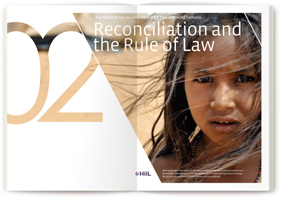 Magazine ontwerp: The Needs of the Malians for Justice