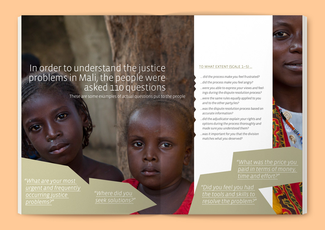 Magazine design: The Needs of the Malians for Justice