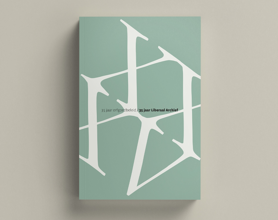 Cover design for 35 jaar erfgoedbeleid | 35 jaar Liberaal Archief