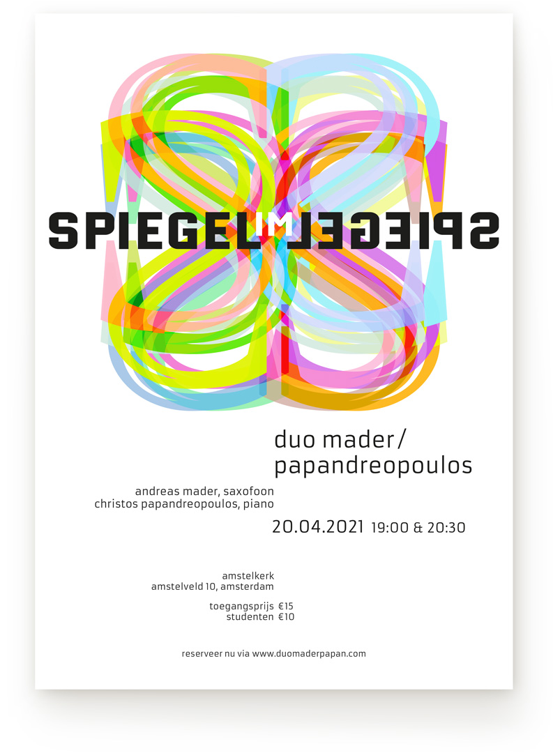 Poster affiche ontwerp Spiegel im Spiegel
