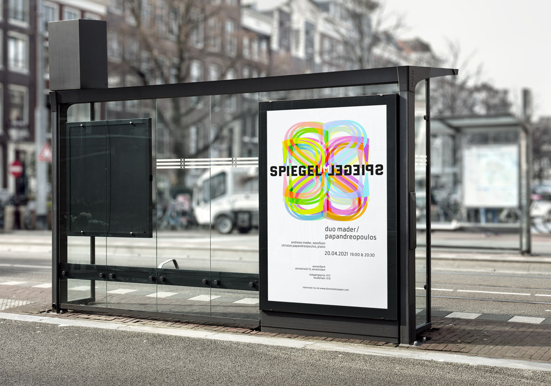 Poster affiche ontwerp Spiegel im Spiegel