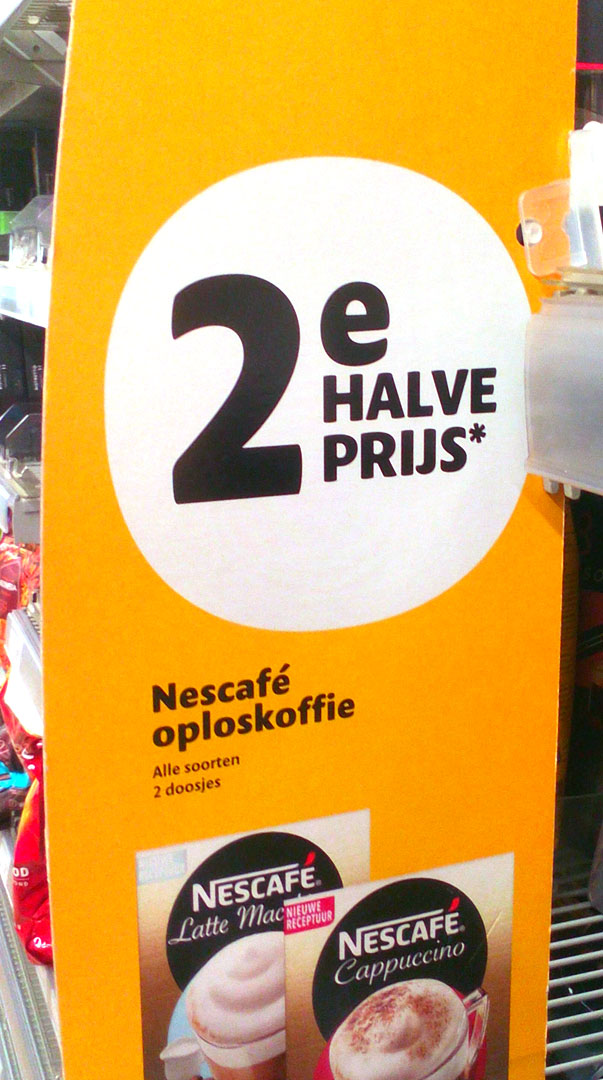 Sympatico, custom type design Jumbo Supermarkets in magazine