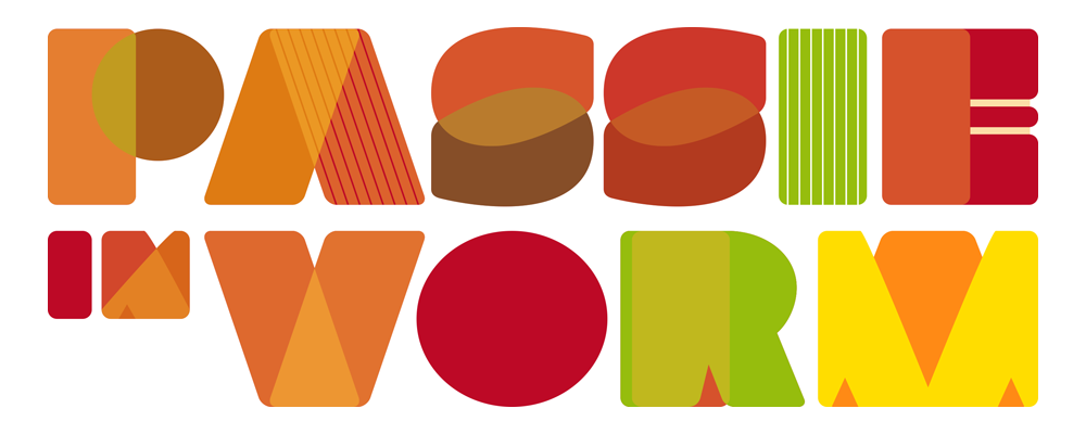 Type design logo for Passie in Vorm