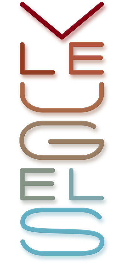 Custom type design for logo Vleugels The Hague