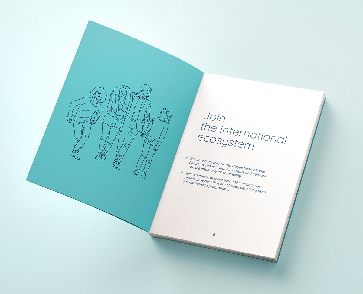 Illustrations and designs for The Hague International Centre