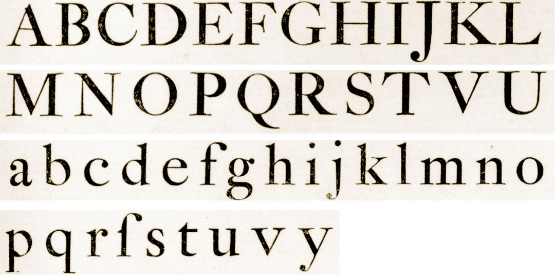 Type design Rosart historical font revival